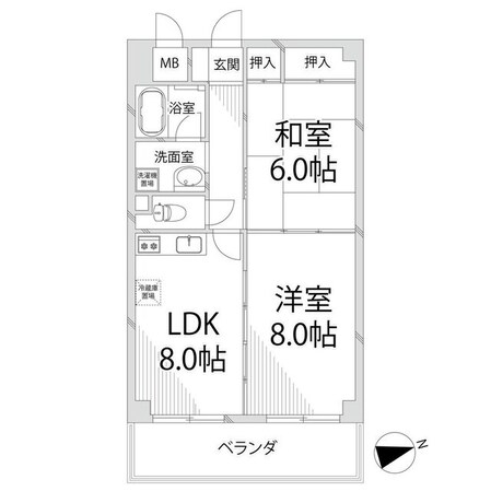 青山ＮＫマンションの物件間取画像